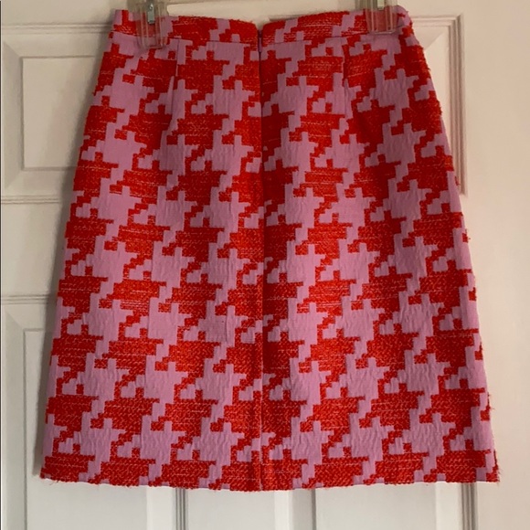 J.Crew Pixelated Houndstooth Pleat Skirt - Picture 5 of 6